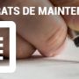 Contrats annuel de maintenance