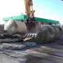 Extraction de cuve à carburant apres nettoyage - Charouleau Ariège Sud Toulouse