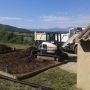 Chargement des boues station d'épuration à roseaux - Charouleau - Ariège - Aude- Limoux- Castelnaudary