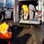 introduction d'une caméra dans une canalisation et camion caméra